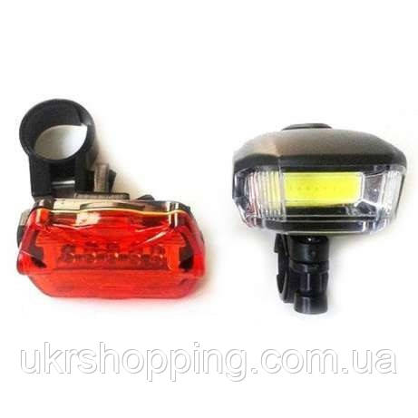 Велосипедний ліхтар BL 508 (передній і задній), освітлення для велосипеда, з доставкою по Україні