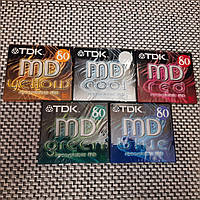 Минидиск MiniDisc TDK color 80 MD цифровой магнитооптический носитель информации
