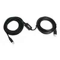 Дата-кабель Viewcon VV013-10M 10m USB (тато) - USB (тато) Black