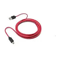 Дата-кабель PowerPlant CA911363 1m USB (тато) - microUSB (тато) Red