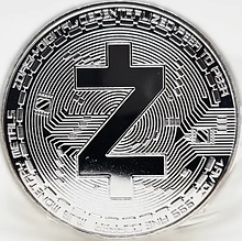 Монета сувенірна ZCASH срібного кольору