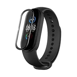 Захисна плівка для фітнес-браслету BeCover Mi Smart Band 5 BeCover Black (2 шт) (705434) Transparent