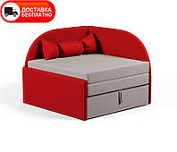 Дитяче розкладне крісло-ліжко 02 червоне, оббивка тканина роріжка