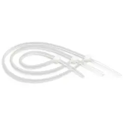 Стяжка Atcom 9176 White для кабелю, 100 шт, нейлоновий хомут високої якості