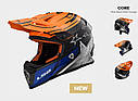 Мотошолом LS2 MX437 fast core black orange, фото 3