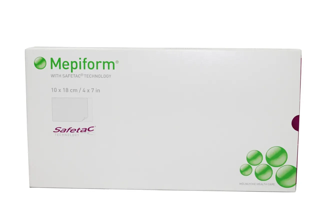 Mepiform 10x18 см Мепіформ cиліконовий пластир для лікування гіпертрофічних і келоїдних рубців 1 шт.