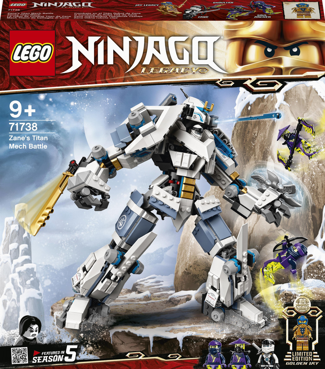 LEGO Ninjago Битва робота-титана Зейна 840 деталей (71738)