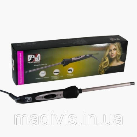 Тонка плойка для афро кучерів Promotec PM-1236 (діаметр 10 мм.)