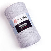 YarnArt Ribbon 756 светло-серый меланж