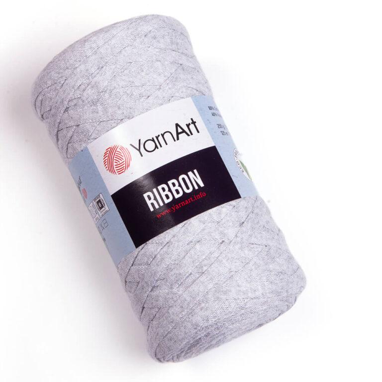 YarnArt Ribbon 756 світло-сірий меланж