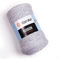 YarnArt Ribbon 757 серый меланж