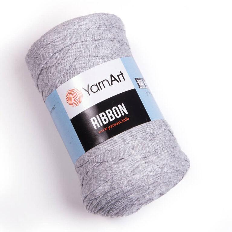 YarnArt Ribbon 757 сірий меланж