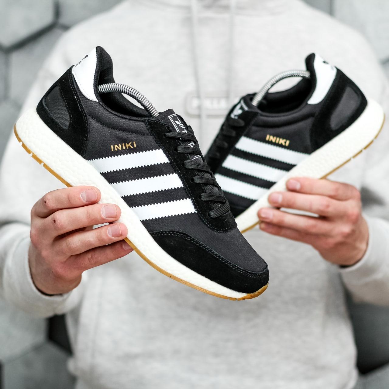 Кросівки чоловічі чорні Adidas Iniki (00210)