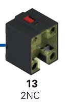 Запасной контакт к концевым выключателям 2NC медленного действия, VF B13 Pizzato Elettrica