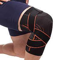 Бандаж колінного суглоба Наколіщик еластичний з фіксуючим ременем (1 шт) (A/S)