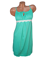 Жіноча однотонна нічна сорочка для вагітних і кормлячих, бавовна 46 розмір