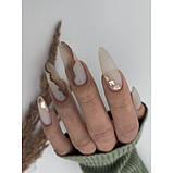 HEYLOVE. Smart gel, MILKY, 15 ml, builder gel in a bottle, гель для нарощування, молочно-білий, фото 2