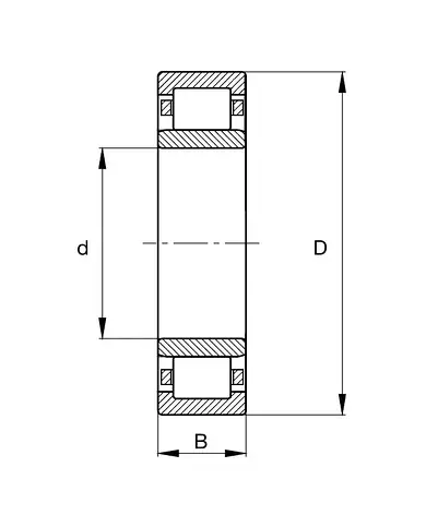 Підшипник 32410Л (NU410M) розміри 50*130*31, фото 2