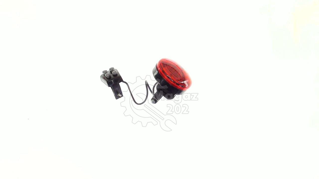 Велосипедний сигнал з підсвічуванням круглий (червоний, АА*2) (mod:JY-322) DS