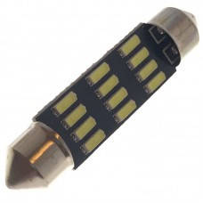 Светодиод 12V Т11 36mm Белый SMD 12 (4014) "31191" +260Lm (1шт), цена ...