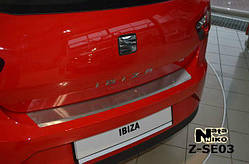 Накладка на бампер Seat Ibiza 2012- з загином Z-SE03