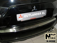 Накладка на бампер Mitsubishi Outlander II 2006- без загиба