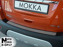 Накладка на бампер Opel Mokka 2013- без загину B-OP17