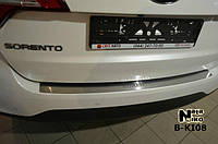 Накладка на бампер KIA Sorento II FL 2012- без загиба B-KI08