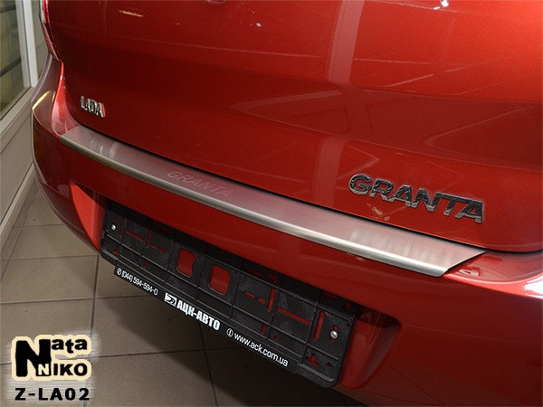 Накладка на бампер Lada Granta 2010- з загином