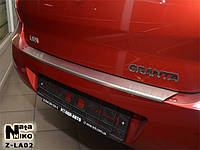Накладка на бампер Lada Granta 2010- с загибом Z-LA02