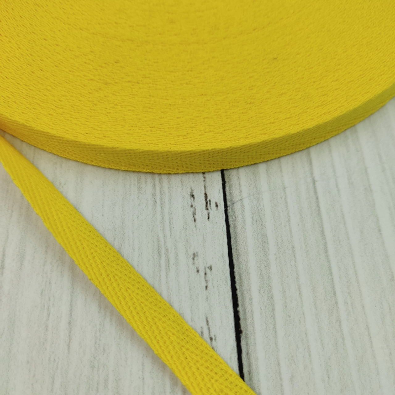 Кіперна стрічка хб, 10 мм. жовта.