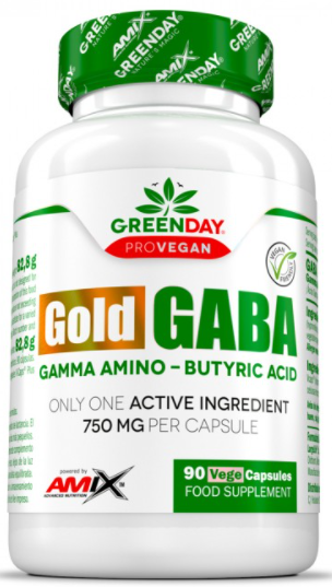Активний стимулятор гормону росту Amix GreenDay ProVegan GABA - 90 веган капс, фото 1