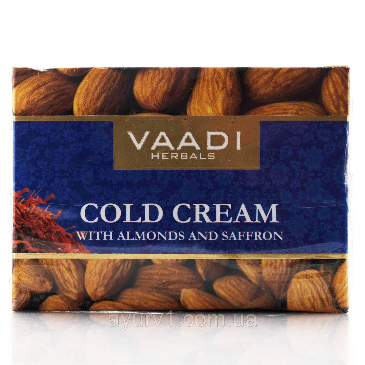 Зимовий крем із мигдальною олією, Алое вера та шафраном Вааді/Vadi Herbals Cold Cream 150 г