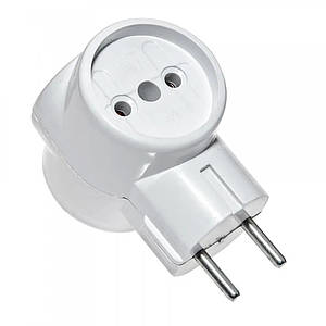 Трійник "Токер" ЕМР, 6А 220V, Білий