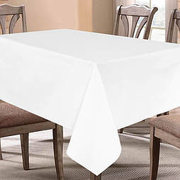 Скатертина 150х175см бавовна Ярослав Yaroslav Home D7 білий