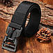 140 см. Чоловічий тактичний військовий ремінь із високою міцністю та магнітною пряжкою Black, фото 10