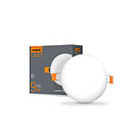 LED світильник безрамковий круглий VIDEX 9 W 4100 K