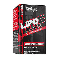 Жироспаль Nutrex Lipo 6 black Ultra Concentrate (30 black-capps) нутрекс ліпо 6