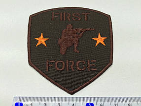 Нашивка First Force, колір коричневий