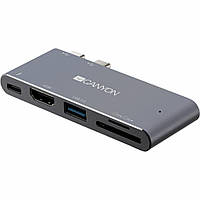 Порт-репликатор Canyon Docking Station with 5 port, Thunderbolt 3, Input 100-240V, (CNS-TDS05DG)