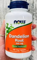 NOW Foods Dandelion Root 500 mg 100 вег капсул