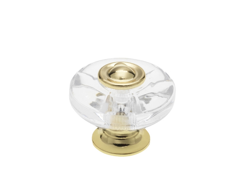 Ручка кнопка прозора Designs модерн SIRH119-38GOLD золото глянець