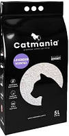 Наполнитель для кошачьего туалета Catmania лаванда + фиолетовые гранулы Бентонитовый комкующий 5л