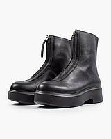 Черные ботинки женские высокие The Row Boots Black. Обувь высокая женская демисезонная Зе Роу черные