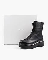 The Row Boots Black Черные ботинки женские высокие. Обувь высокая женская демисезонная Зе Роу черные