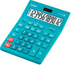 Калькулятор 12р. 209х155х35мм. Casio блакитний