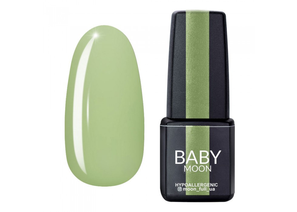 Гель-лак Baby Moon Full Green Sea №010 фісташковий, 6мл., фото 1
