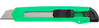 Нож канцелярский 18мм., пластиковый корпус Delta by Axent зеленый