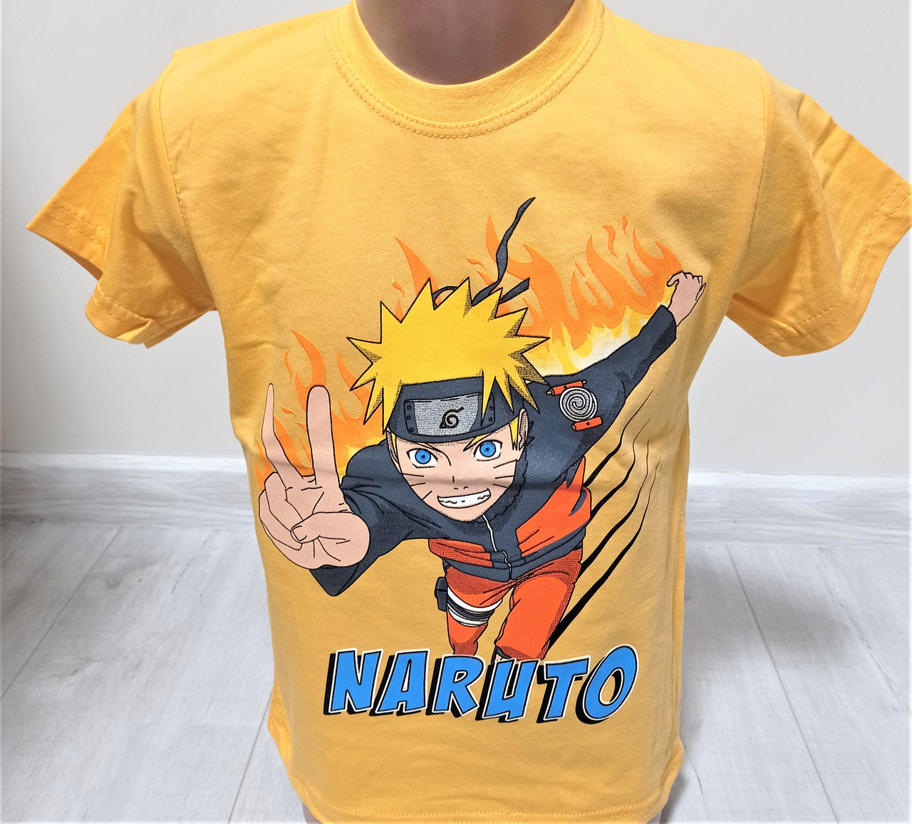 Дитяча жовта футболка "Naruto" для хлопчика Туреччина Turkey на 1-7 років