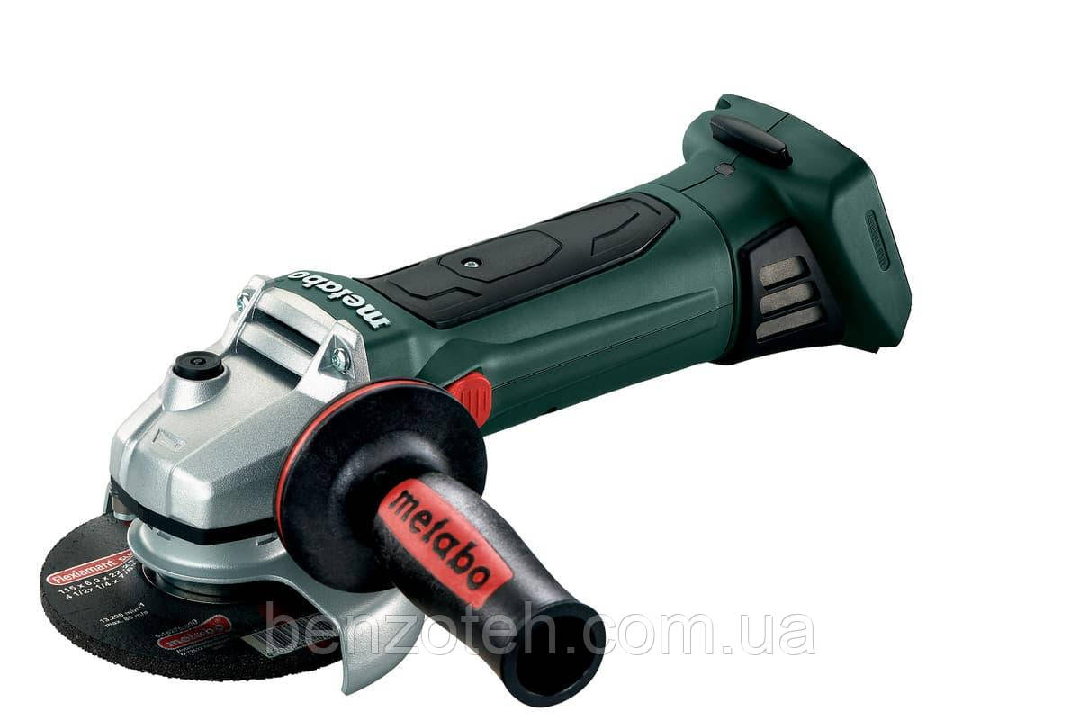 Кутова шліфувальна машина акумуляторна Metabo W 18 LTX 125 (каркас)
